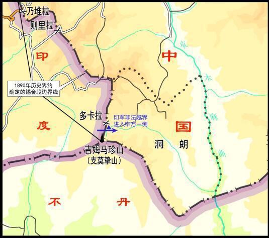 图一：印军越界所在表示图