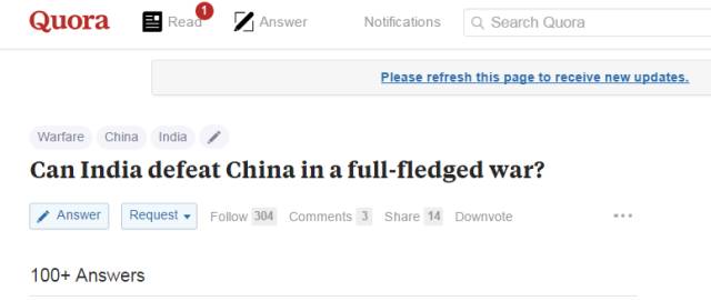 ▲印度是否在与中国的片面战斗中取胜？