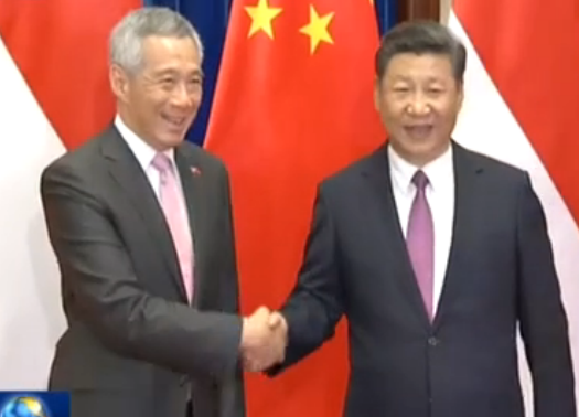 习近平会面新加坡总理