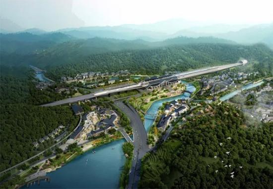 杭黄高铁千岛湖站后果图