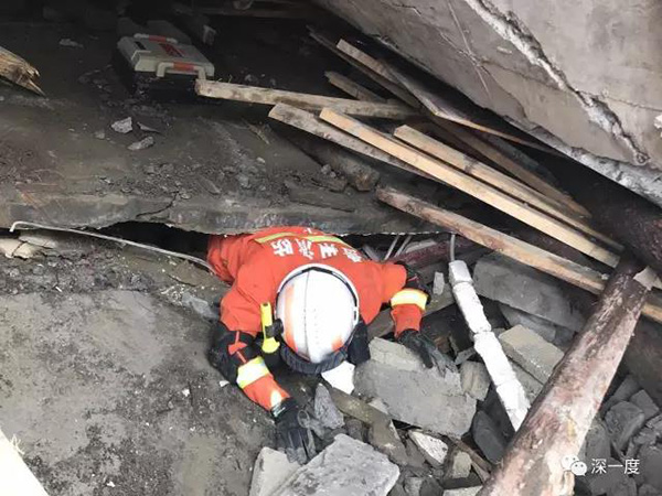 灾祸产生后，外地构造救济力气赶赴现场