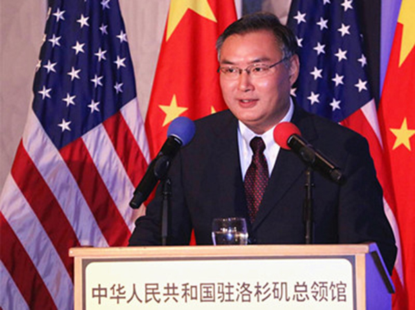 张平总领事 中华国民共跟国驻洛杉矶总领事馆 图